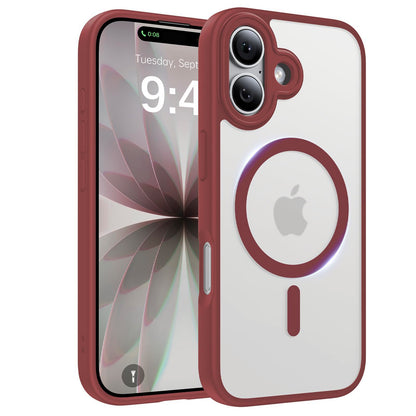 Magnetic for iPhone 17 Case, [Anti-Slip] [Military-Grade Drop Protection] [Camera Protection] Skin-Friendly Slim Translucent Shockproof Protective for iPhone 17 Phone Case, Crystal Clear