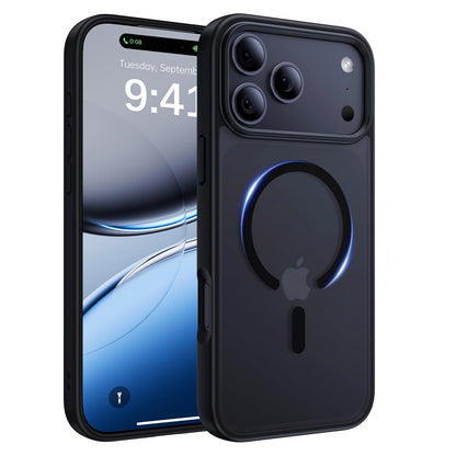 Magnetic for iPhone 17 Case, [Anti-Slip] [Military-Grade Drop Protection] [Camera Protection] Skin-Friendly Slim Translucent Shockproof Protective for iPhone 17 Phone Case, Crystal Clear