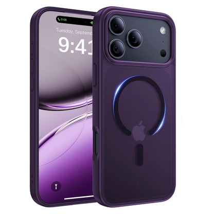 Magnetic for iPhone 17 Case, [Anti-Slip] [Military-Grade Drop Protection] [Camera Protection] Skin-Friendly Slim Translucent Shockproof Protective for iPhone 17 Phone Case, Crystal Clear