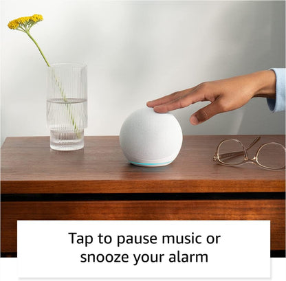 Like-New Amazon Echo Dot, Vibrant sounding Alexa speaker, Great for bedrooms, dining rooms and offices, Charcoal