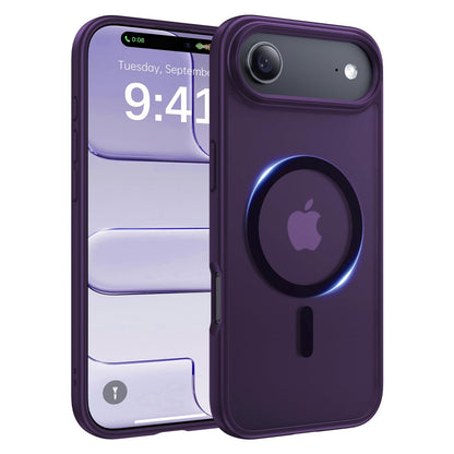 Magnetic for iPhone 17 Case, [Anti-Slip] [Military-Grade Drop Protection] [Camera Protection] Skin-Friendly Slim Translucent Shockproof Protective for iPhone 17 Phone Case, Crystal Clear