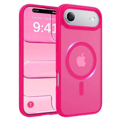Magnetic for iPhone 17 Case, [Anti-Slip] [Military-Grade Drop Protection] [Camera Protection] Skin-Friendly Slim Translucent Shockproof Protective for iPhone 17 Phone Case, Crystal Clear