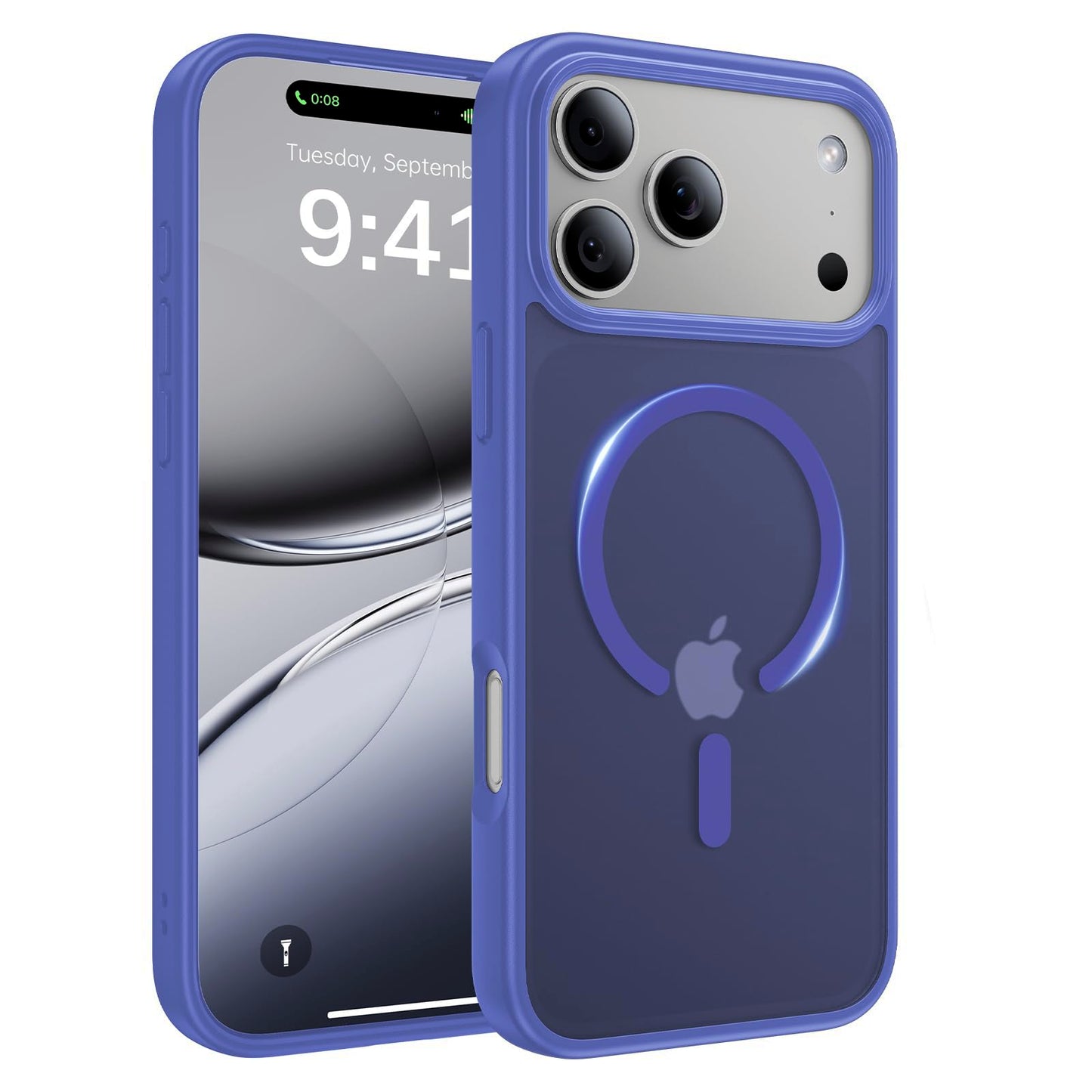 Magnetic for iPhone 17 Case, [Anti-Slip] [Military-Grade Drop Protection] [Camera Protection] Skin-Friendly Slim Translucent Shockproof Protective for iPhone 17 Phone Case, Crystal Clear