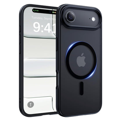 Magnetic for iPhone 17 Case, [Anti-Slip] [Military-Grade Drop Protection] [Camera Protection] Skin-Friendly Slim Translucent Shockproof Protective for iPhone 17 Phone Case, Crystal Clear