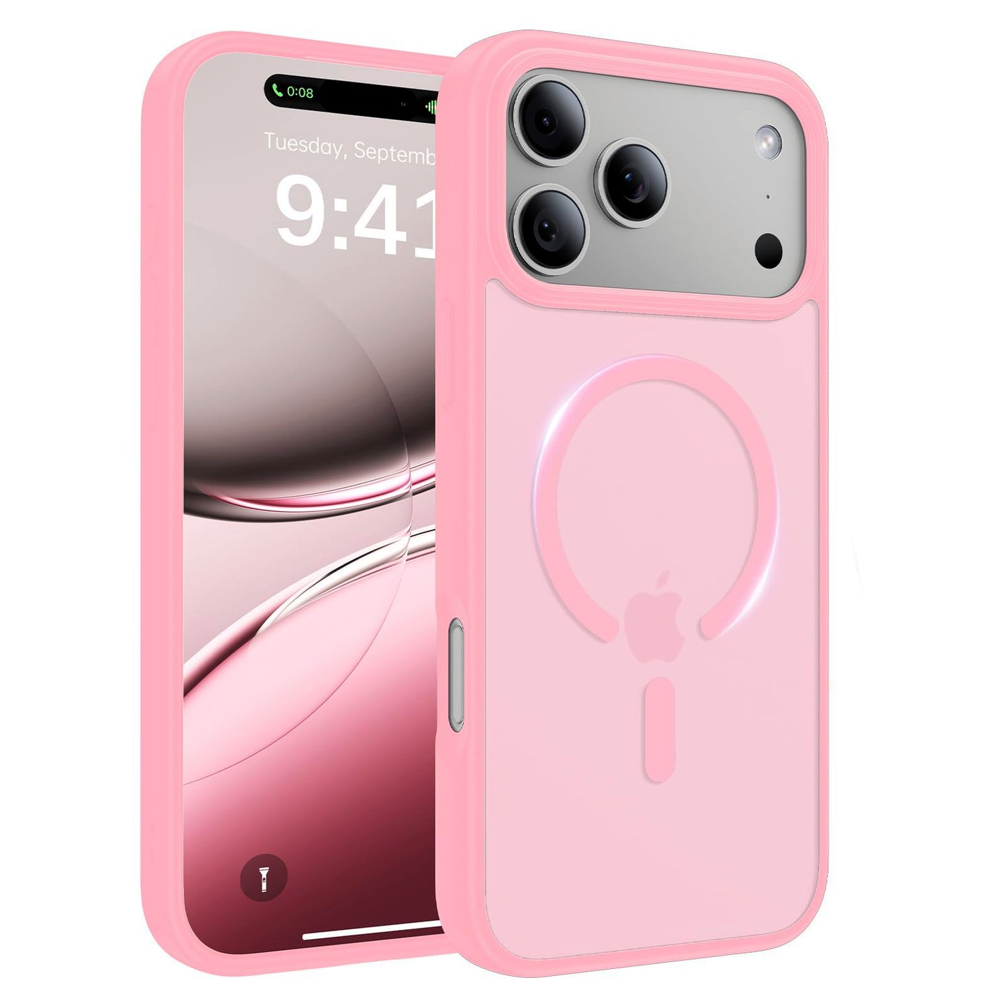 Magnetic for iPhone 17 Case, [Anti-Slip] [Military-Grade Drop Protection] [Camera Protection] Skin-Friendly Slim Translucent Shockproof Protective for iPhone 17 Phone Case, Crystal Clear
