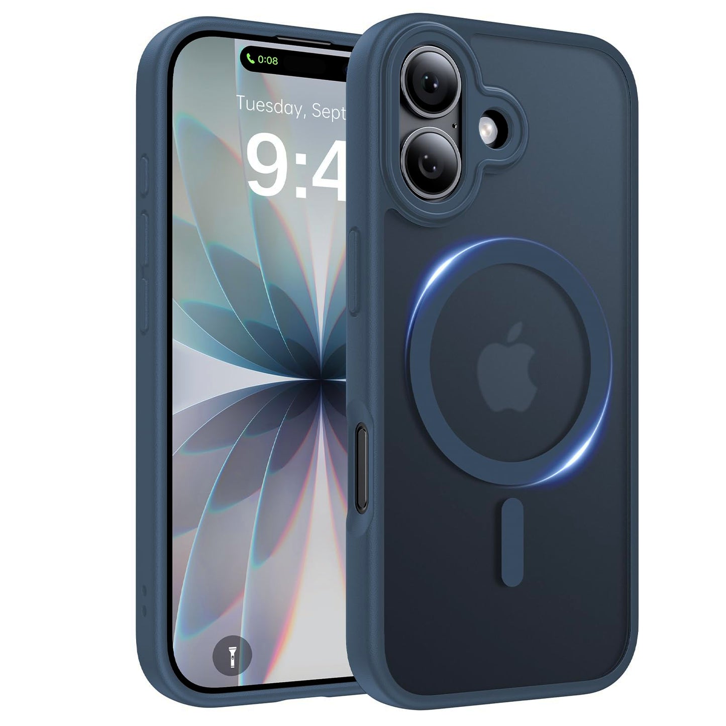 Magnetic for iPhone 17 Case, [Anti-Slip] [Military-Grade Drop Protection] [Camera Protection] Skin-Friendly Slim Translucent Shockproof Protective for iPhone 17 Phone Case, Crystal Clear