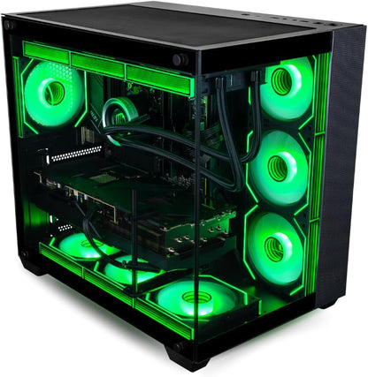 Panorama XL RTX 5090 Gaming Desktop - Intel Core Ultra 9 285K, 96GB DDR5 RAM, 4TB NVMe Gen4 SSD, WiFi 6E + BT 5.4, HDMI, RJ45, Windows 11 Pro - Best 2024 RGB Prebuilt Tower Computer for Gamers