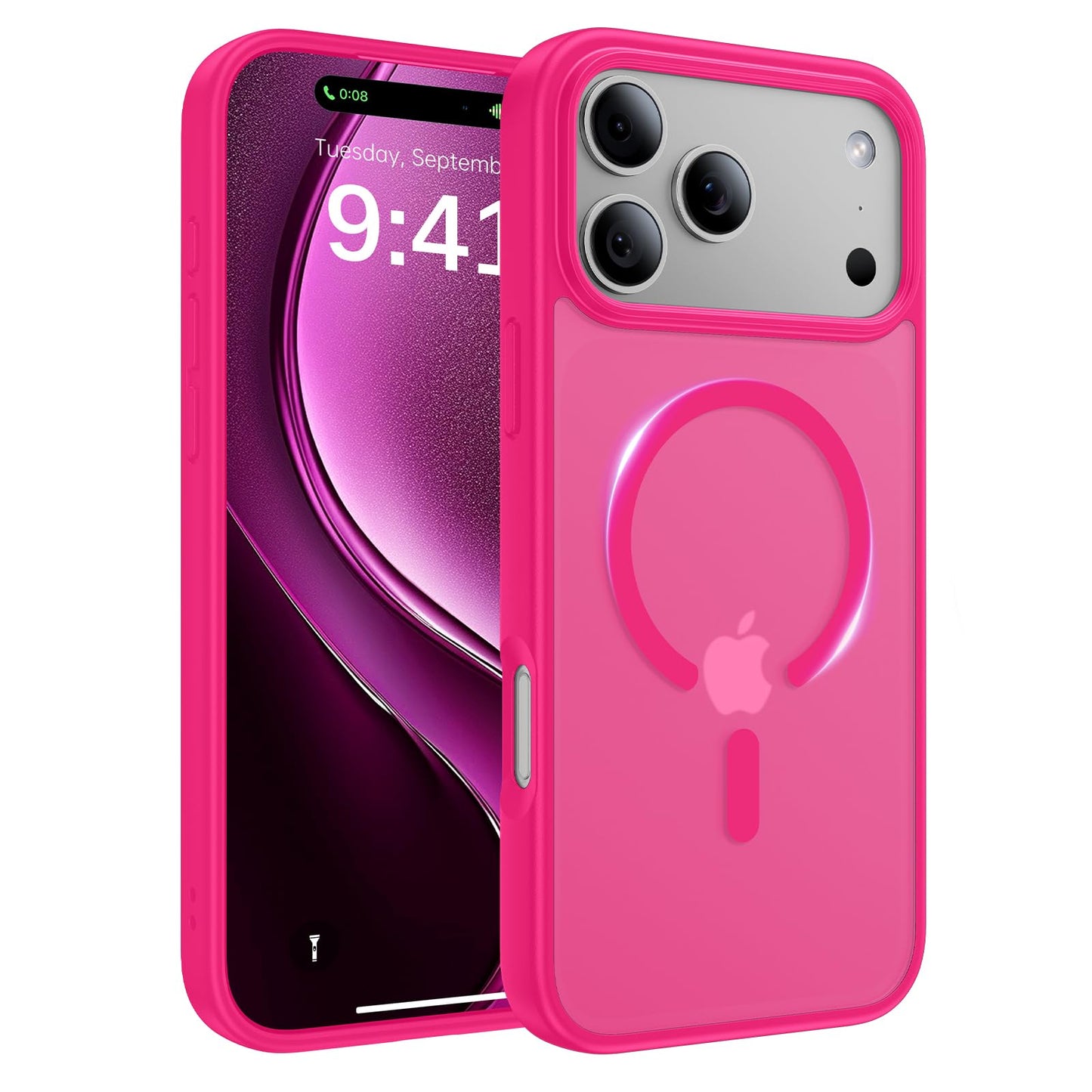 Magnetic for iPhone 17 Case, [Anti-Slip] [Military-Grade Drop Protection] [Camera Protection] Skin-Friendly Slim Translucent Shockproof Protective for iPhone 17 Phone Case, Crystal Clear