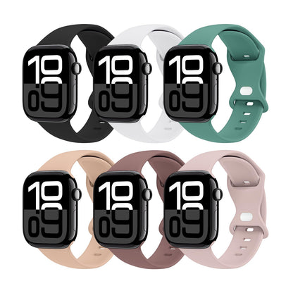 THWALK 6 Pack Sport Bands Compatible with Apple Watch Band Ultra 3/2/1 49mm, Series 11/10 46/42mm, 9/8/7 45/41mm, SE/6/5/4 44/40mm, 3/2/1 42/38mm for Women Men