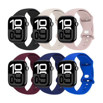 THWALK 6 Pack Sport Bands Compatible with Apple Watch Band Ultra 3/2/1 49mm, Series 11/10 46/42mm, 9/8/7 45/41mm, SE/6/5/4 44/40mm, 3/2/1 42/38mm for Women Men