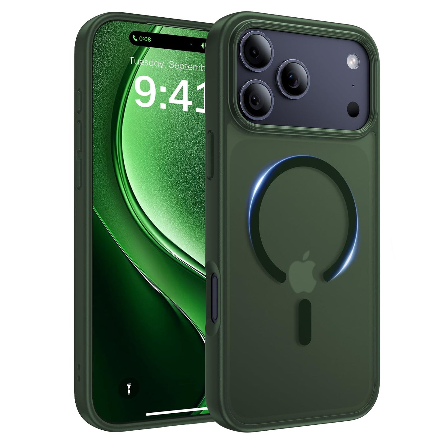 Magnetic for iPhone 17 Case, [Anti-Slip] [Military-Grade Drop Protection] [Camera Protection] Skin-Friendly Slim Translucent Shockproof Protective for iPhone 17 Phone Case, Crystal Clear