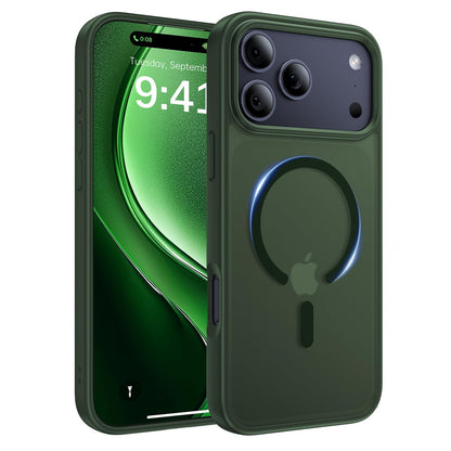 Magnetic for iPhone 17 Case, [Anti-Slip] [Military-Grade Drop Protection] [Camera Protection] Skin-Friendly Slim Translucent Shockproof Protective for iPhone 17 Phone Case, Crystal Clear