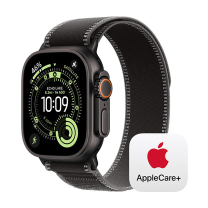 Apple Watch Ultra 3 [GPS + Cellular 49mm] Running & Multisport Smartwatch w/Rugged Titanium Case w/Black/Charcoal Trail Loop - M/L. Satellite Communications, Advanced Health & Fitness Tracking