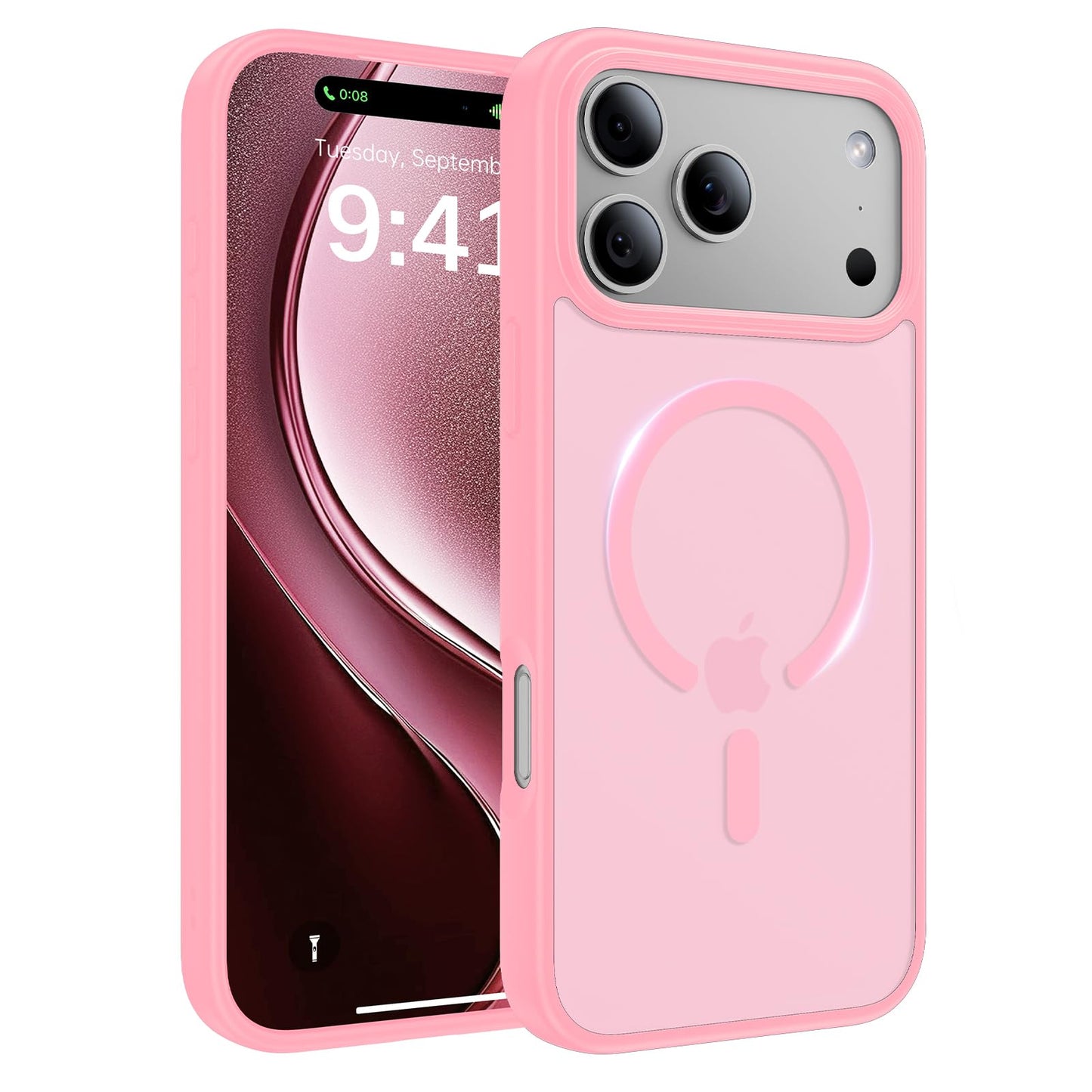 Magnetic for iPhone 17 Case, [Anti-Slip] [Military-Grade Drop Protection] [Camera Protection] Skin-Friendly Slim Translucent Shockproof Protective for iPhone 17 Phone Case, Crystal Clear