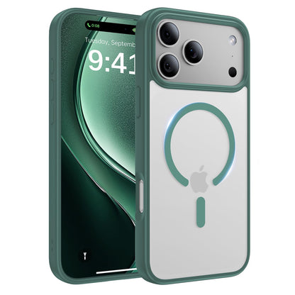 Magnetic for iPhone 17 Case, [Anti-Slip] [Military-Grade Drop Protection] [Camera Protection] Skin-Friendly Slim Translucent Shockproof Protective for iPhone 17 Phone Case, Crystal Clear