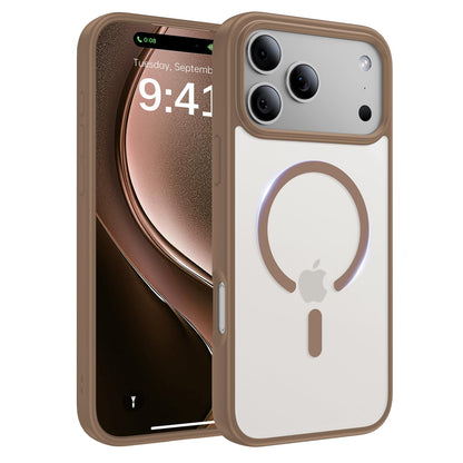 Magnetic for iPhone 17 Case, [Anti-Slip] [Military-Grade Drop Protection] [Camera Protection] Skin-Friendly Slim Translucent Shockproof Protective for iPhone 17 Phone Case, Crystal Clear