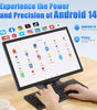 MESWAO Android 14 inch Tablet, Large Tablet with 1920x1200 IPS FHD Big Screen Display, 8Core CPU, RAM 6GB, ROM 128GB, Max 1TB TF Card Supports, 12000mAh All-Day Big Battery Life, Wi-Fi 6, 2025, Gary