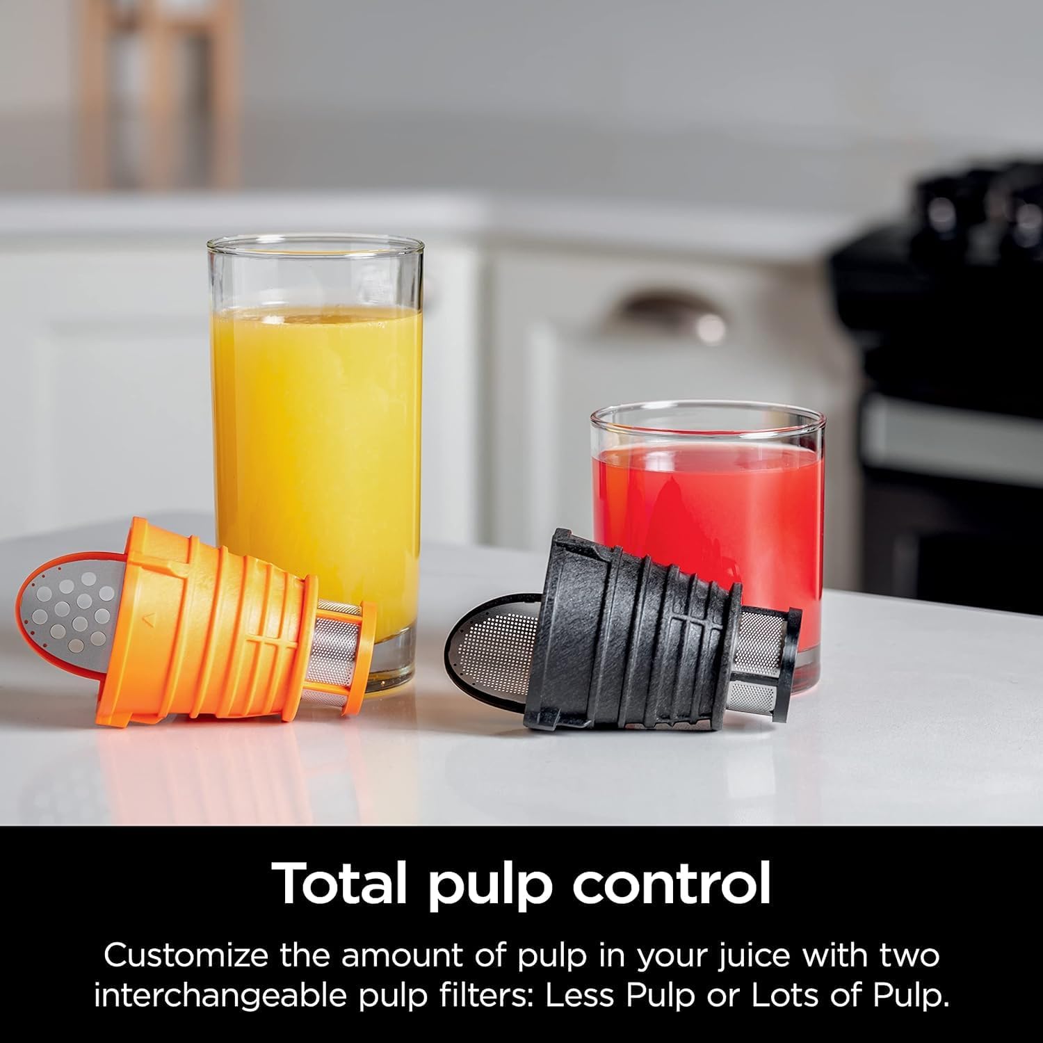 Ninja JC151 NeverClog BPA-Free Cold Press Juicer with Total Pulp Control and 2 One-Touch Programs (Machine Gray, Renewed)