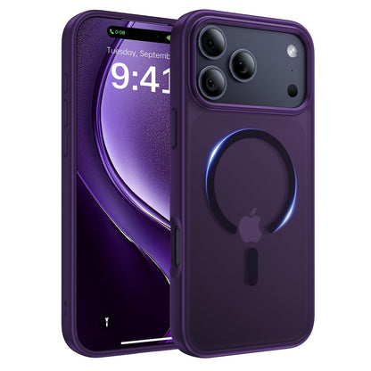 Magnetic for iPhone 17 Case, [Anti-Slip] [Military-Grade Drop Protection] [Camera Protection] Skin-Friendly Slim Translucent Shockproof Protective for iPhone 17 Phone Case, Crystal Clear