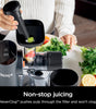 Ninja JC151 NeverClog BPA-Free Cold Press Juicer with Total Pulp Control and 2 One-Touch Programs (Machine Gray, Renewed)