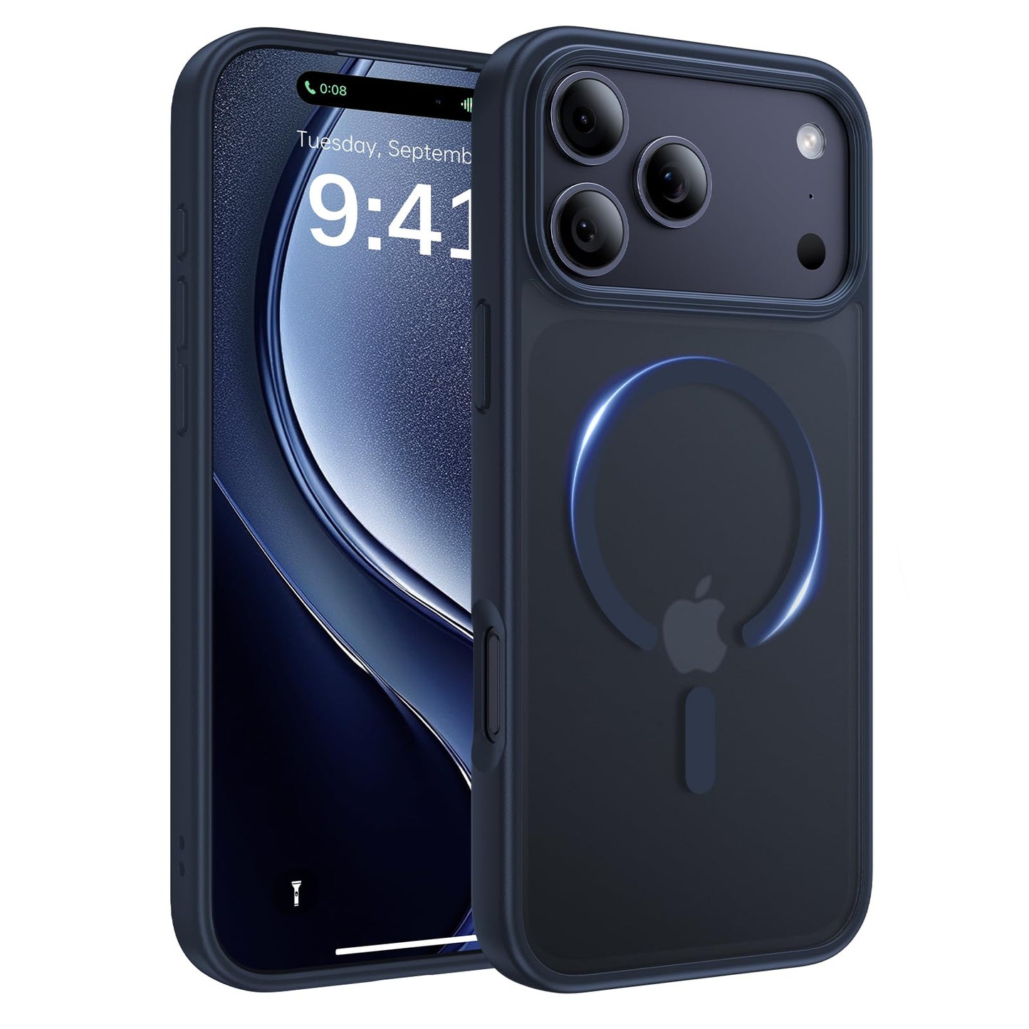 Magnetic for iPhone 17 Case, [Anti-Slip] [Military-Grade Drop Protection] [Camera Protection] Skin-Friendly Slim Translucent Shockproof Protective for iPhone 17 Phone Case, Crystal Clear