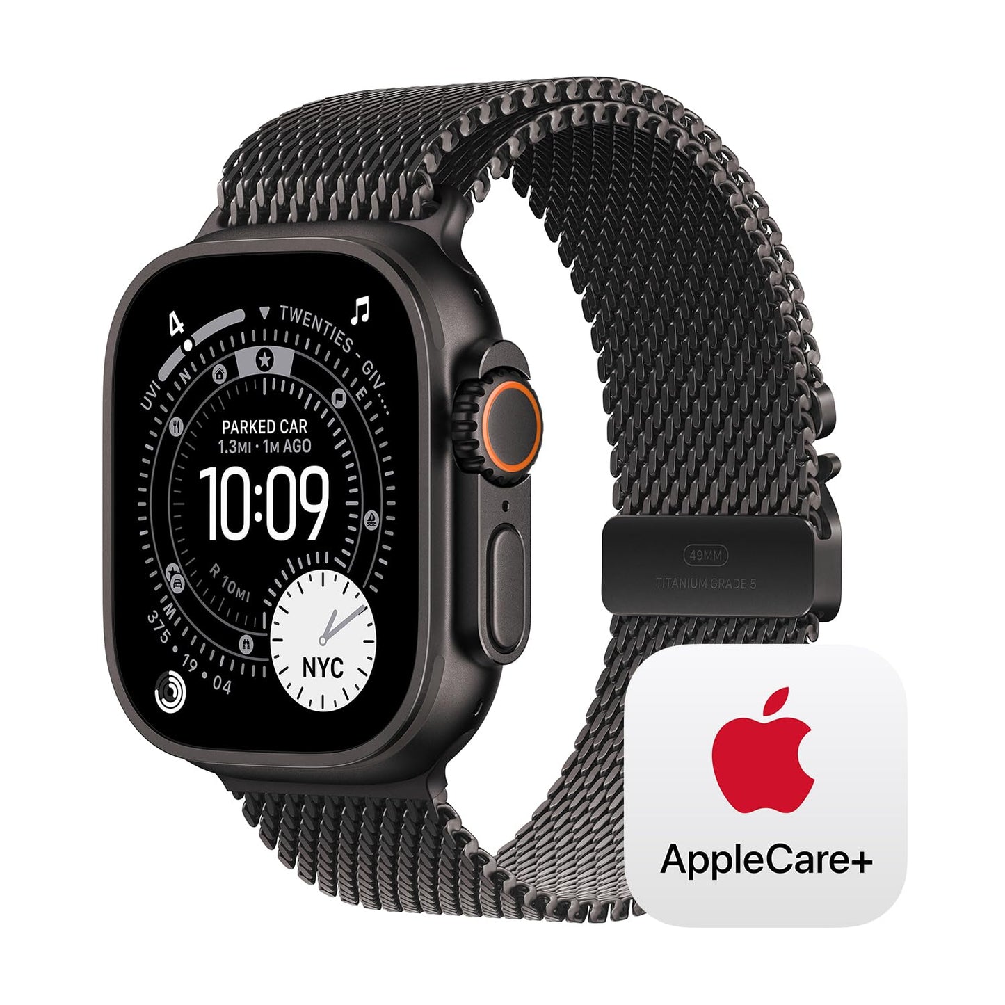 Apple Watch Ultra 3 [GPS + Cellular 49mm] Running & Multisport Smartwatch w/Rugged Titanium Case w/Black/Charcoal Trail Loop - M/L. Satellite Communications, Advanced Health & Fitness Tracking