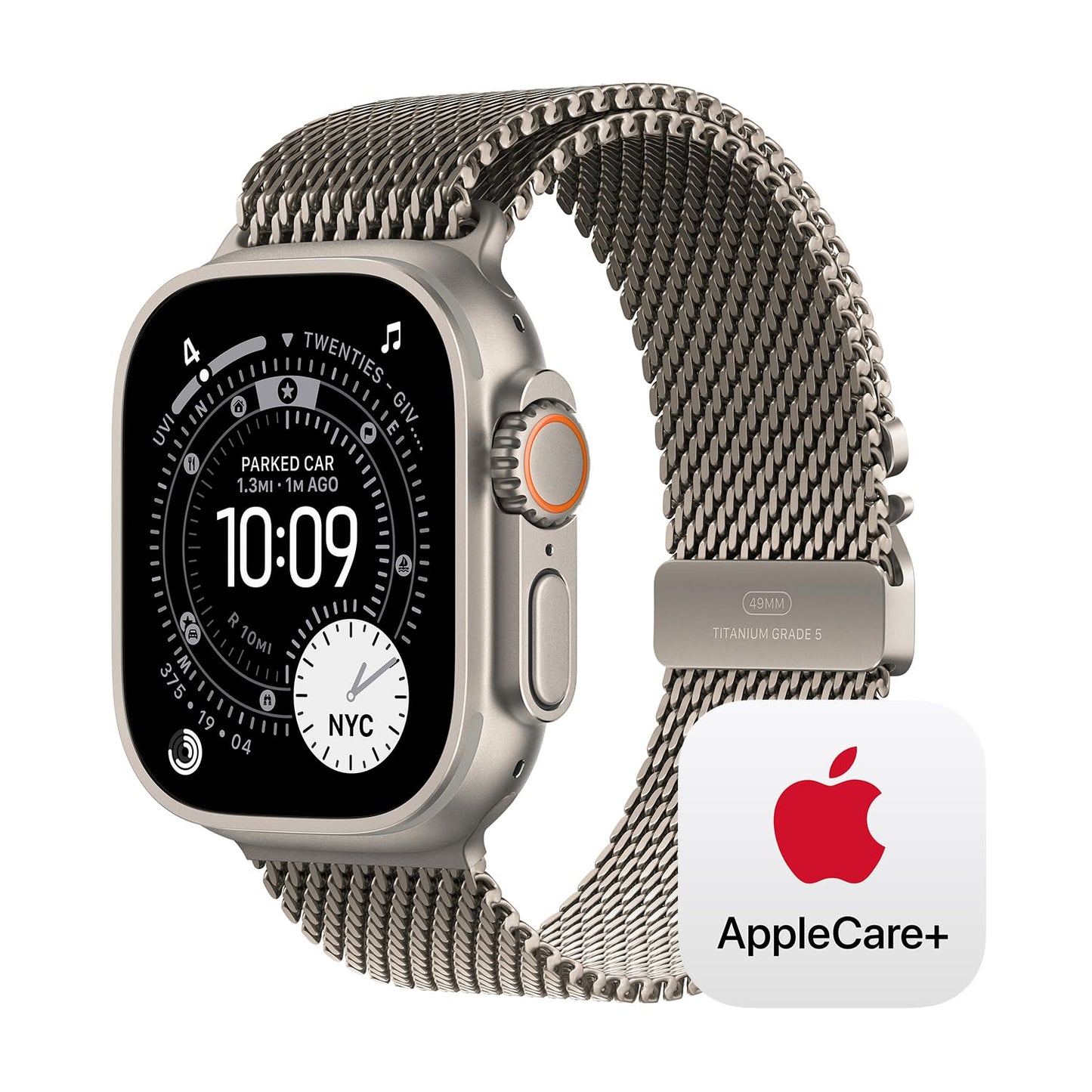 Apple Watch Ultra 3 [GPS + Cellular 49mm] Running & Multisport Smartwatch w/Rugged Titanium Case w/Black/Charcoal Trail Loop - M/L. Satellite Communications, Advanced Health & Fitness Tracking