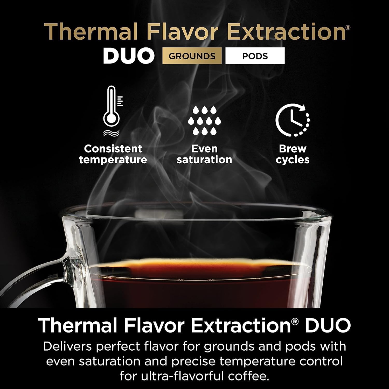 Ninja | Drip Coffee Maker | DualBrew Pro Hot & Iced Coffee | Compatible with K-Cup Pods | 3 Brew Styles (Classic, Rich, & Iced) | 60oz Removable Reservoir & Dishwasher Safe | Black | 12-Cup (Renewed)