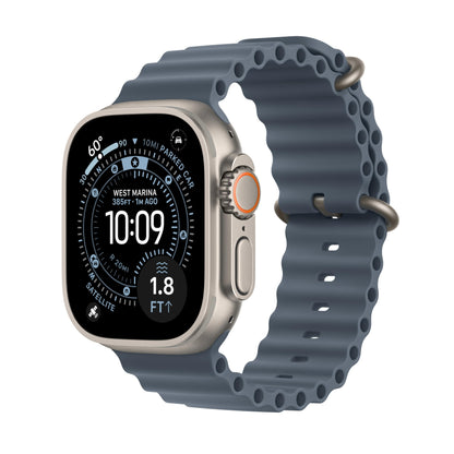 Apple Watch Ultra 3 [GPS + Cellular 49mm] Running & Multisport Smartwatch w/Rugged Titanium Case w/Black/Charcoal Trail Loop - M/L. Satellite Communications, Advanced Health & Fitness Tracking