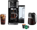 Ninja | Drip Coffee Maker | DualBrew Pro Hot & Iced Coffee | Compatible with K-Cup Pods | 3 Brew Styles (Classic, Rich, & Iced) | 60oz Removable Reservoir & Dishwasher Safe | Black | 12-Cup (Renewed)