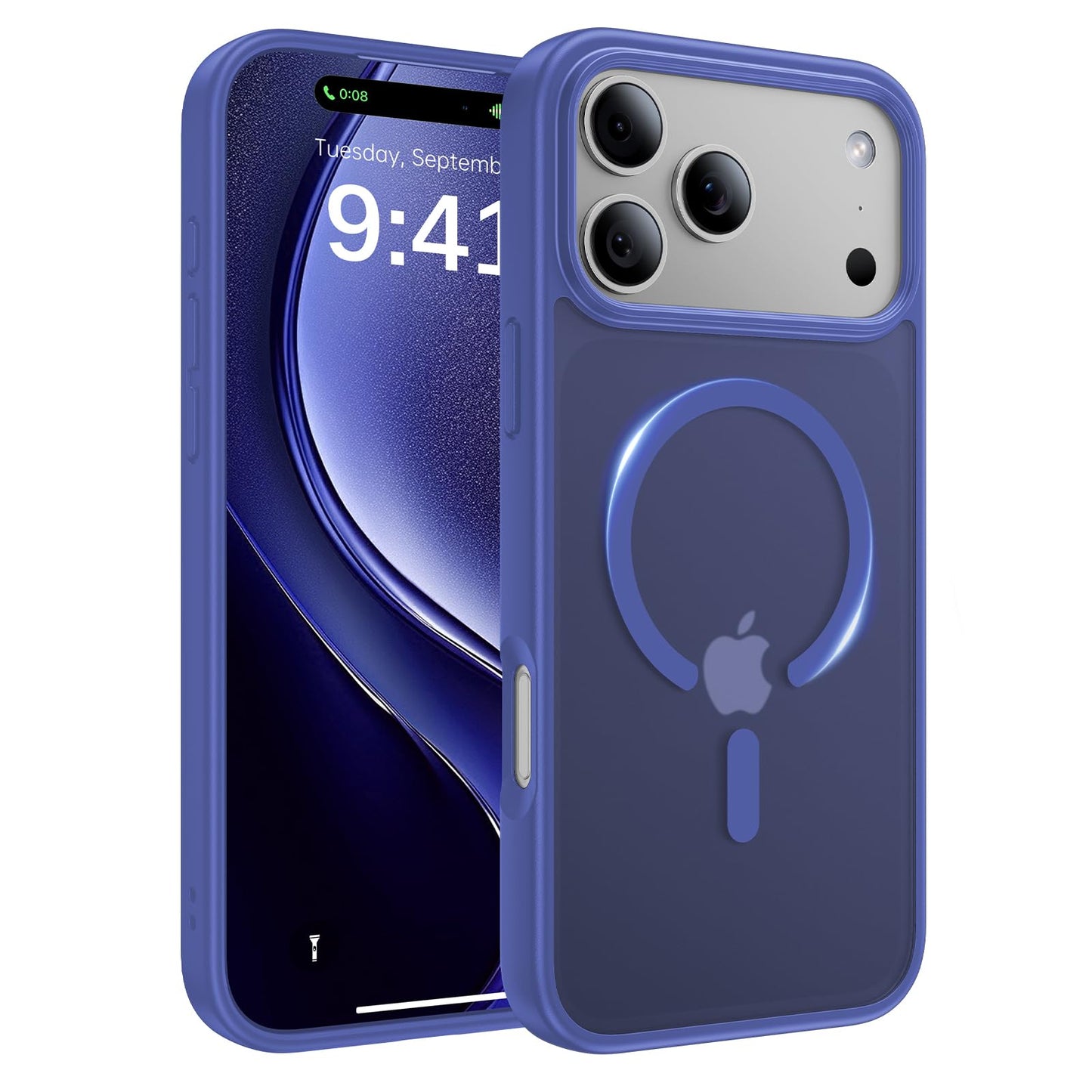 Magnetic for iPhone 17 Case, [Anti-Slip] [Military-Grade Drop Protection] [Camera Protection] Skin-Friendly Slim Translucent Shockproof Protective for iPhone 17 Phone Case, Crystal Clear