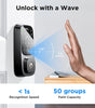 TCL D1 Pro Palm Vein Smart Lock, Keyless Entry Door Lock, Upgraded Rechargeable Battery, Front Door Smart deadboalt, App Remote Control, Auto-Lock, Waterproof, Works with Alexa