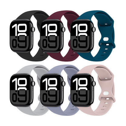 THWALK 6 Pack Sport Bands Compatible with Apple Watch Band Ultra 3/2/1 49mm, Series 11/10 46/42mm, 9/8/7 45/41mm, SE/6/5/4 44/40mm, 3/2/1 42/38mm for Women Men