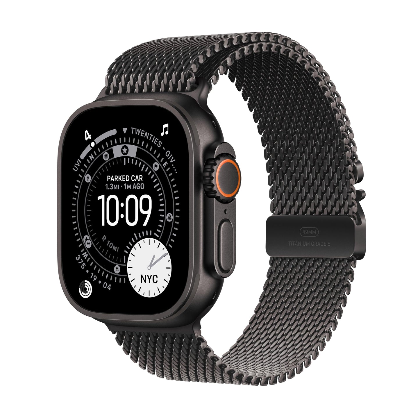 Apple Watch Ultra 3 [GPS + Cellular 49mm] Running & Multisport Smartwatch w/Rugged Titanium Case w/Black/Charcoal Trail Loop - M/L. Satellite Communications, Advanced Health & Fitness Tracking