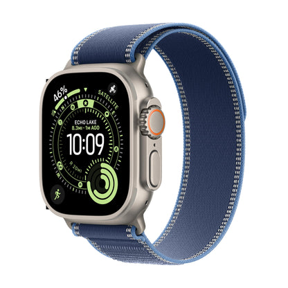 Apple Watch Ultra 3 [GPS + Cellular 49mm] Running & Multisport Smartwatch w/Rugged Titanium Case w/Black/Charcoal Trail Loop - M/L. Satellite Communications, Advanced Health & Fitness Tracking
