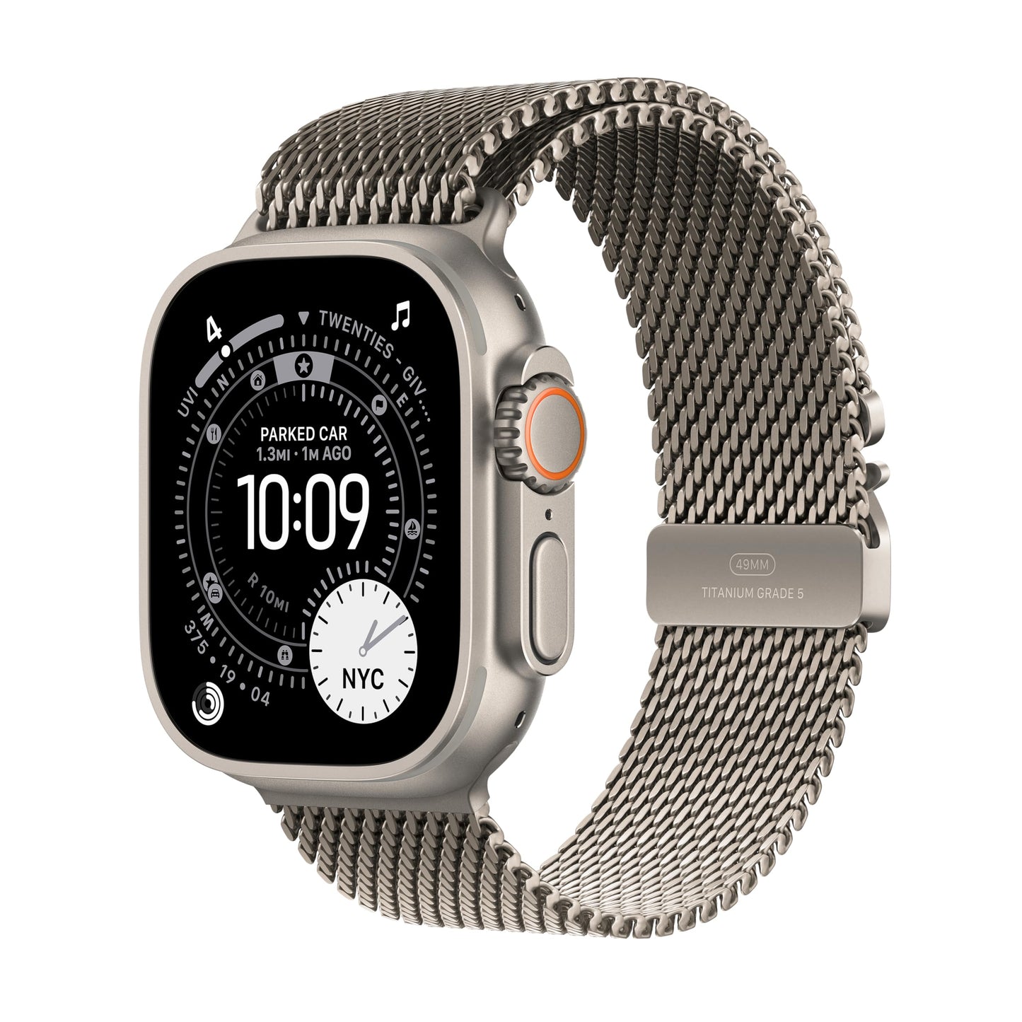 Apple Watch Ultra 3 [GPS + Cellular 49mm] Running & Multisport Smartwatch w/Rugged Titanium Case w/Black/Charcoal Trail Loop - M/L. Satellite Communications, Advanced Health & Fitness Tracking