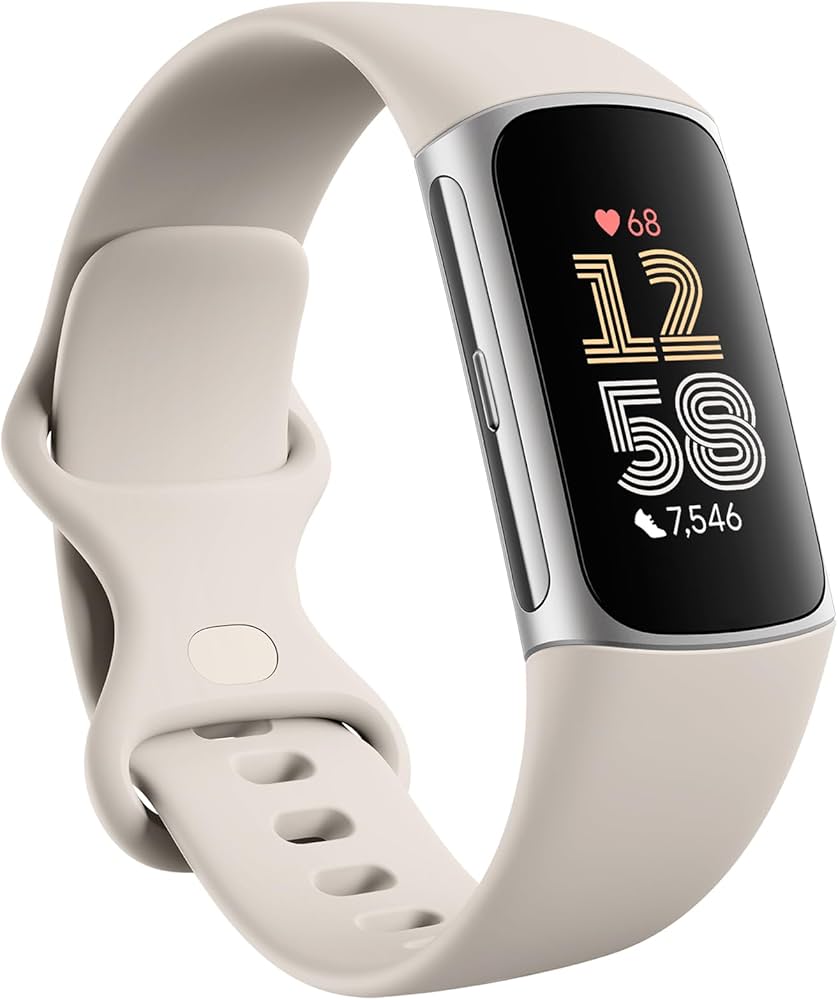 Fitbit Charge 6 Fitness Tracker with Heart Rate, GPS, Premium Membership, Health Tools - Obsidian/Black