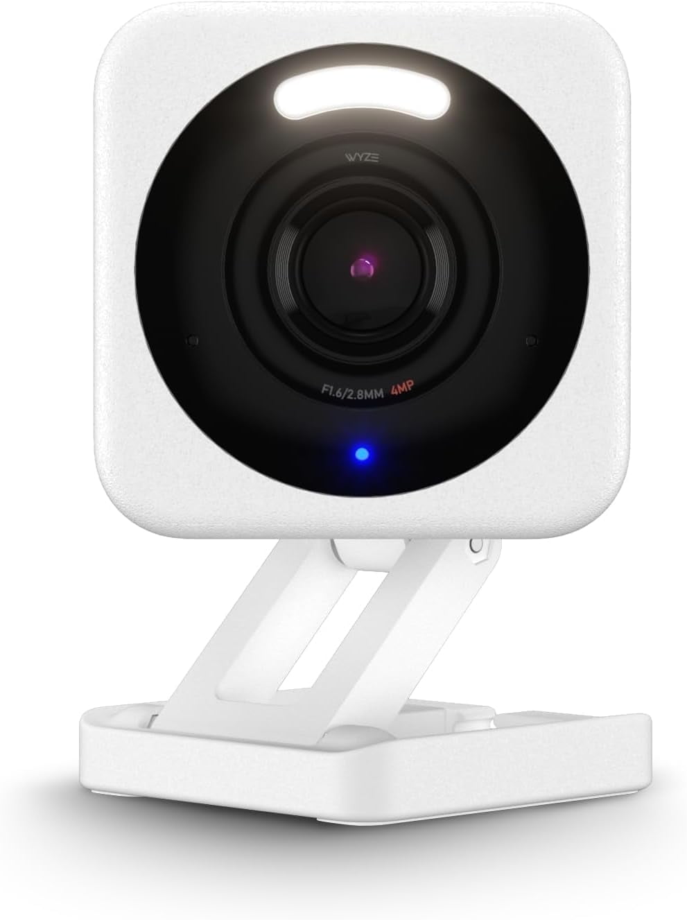 WYZE Cam v4, 2K HD Wi-Fi Smart Home Security Camera, Indoor/Outdoor, Pet/Baby Monitor, Motion Activated Spotlight/Siren, Enhanced Color Night Vision, 2-Way Audio, Local/Cloud Storage, Wired, White