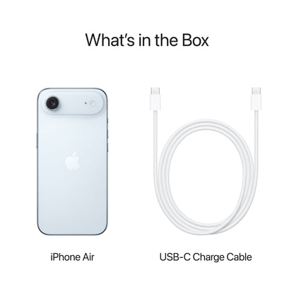 Straight Talk Apple iPhone 17 Air, 5G, 512GB, Sky Blue - Prepaid Smartphone [Locked to Straight Talk]